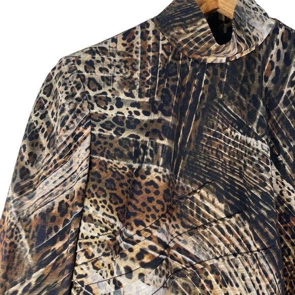 Carlisle Catwalk Camo Animal Print Pencil Cocktail Dress Size 4 - Picture 2 of 13